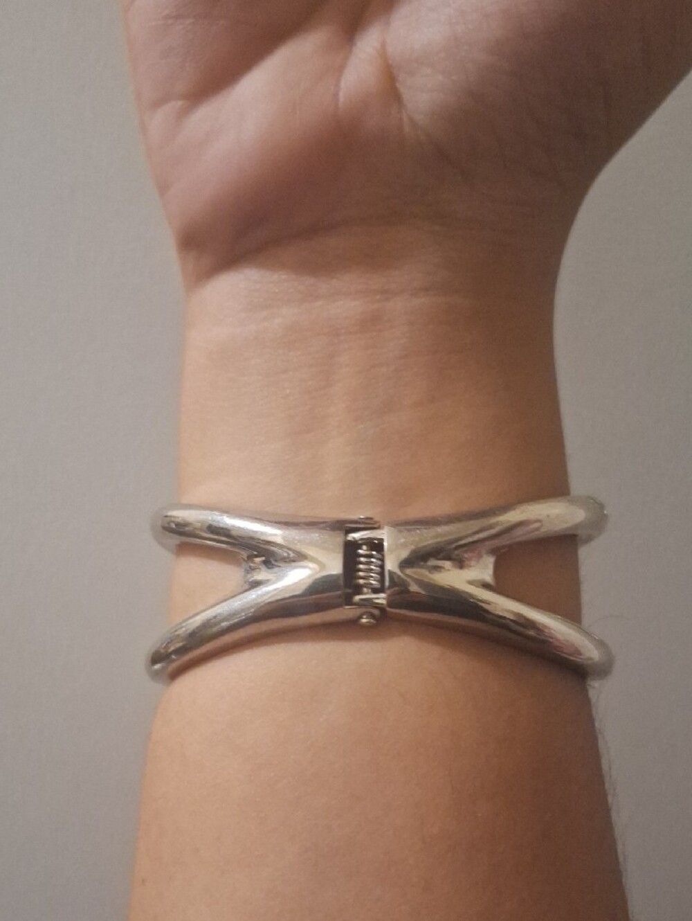 Silver Pearl Accent Cuff Bracelet - Women Jewelry - Picture 2 of 5